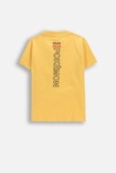 COCCODRILLO krekls ar īsām piedurknēm LICENCE BOY, dzeltens, WC5143204LBD-004-122, 122 cm