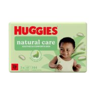 HUGGIES mitrās salvetes NATURAL CARE PLASTIC FREE, 48x3 gab., 2430941