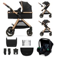 KINDERKRAFT universālie ratiņi ESME 3in1, pure black, KSESME00BLK3000