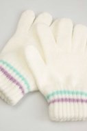 COCCODRILLO cimdi ACCESSORIES WINTER GIRL, krēmveida, ZC5360304AWG-003-XL, XL cm