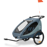 HAUCK ratiņi/velosipēdu piekabe 2 bērniem DRYK DUO PLUS, Dark blue, 515075