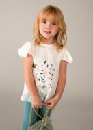 MAYORAL t-krekls ar īsam piedurknēm + legini, mint, 3.724-86, 122  cm