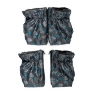 MILLI ratu siltinātie cimdi, flori blue, 5902745544199