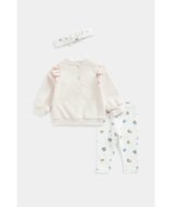 MOTHERCARE džemperis, bikses un galvas saite, FA895