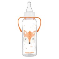 CANPOL BABIES pudele ar rokturiem CUTE ANIMALS, 250 ml., 11/845_ora