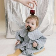 BIBS knupīši COLOUR ROUND RETRO BOW, 0-6 mēn., 2 gab.