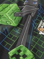 NAME IT MINECRAFT t-krekls, 13252199-464E4D 122-128 cm