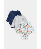 MOTHERCARE bodijs ar garām piedurknēm, 3 gab., CB349