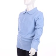 MAMAJUM polo ar garām piedurknēm 10-000006, zils, 122/128 cm