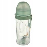 CANPOL BABIES neizlīstošā pudelīte ar salmiņu GEESE, 350 ml., 56/510_gree