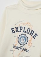 OVS t-krekls ar garām piedurknēm un augsto apkakli, cm, 002491079