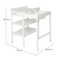 ROBA pārtinamais galds un vanna, White, 212063WEV230