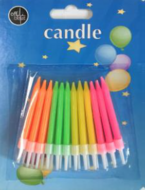 Sveces OB (perlamutra, neona, spirālveida, nenopūšamas, ar mūziku), 5298000230892