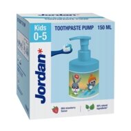 JORDAN bērnu zobu pasta ar dozatoru, 0-5 g., 150 ml.