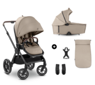 HAUCK universāls ratiņi COMFORT N CARE AIR SET, Mocha, 165553