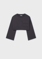 MAYORAL džemperis ar t-krekls bez piedurknēm, charcoal, 6.402-91, 157  cm