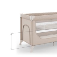 KINDERKRAFT gultiņa-manēža LEODY UP, Beige, KCLEODUPBEG0000