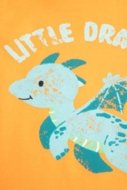 COCCODRILLO krekls ar īsām piedurknēm DRAGONS BOY NEWBORN, apelsīns, WC5143202DBN-006-086, 86 cm