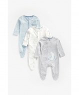 MOTHERCARE zīdaiņu kombinezons, 3 gab., ZA258