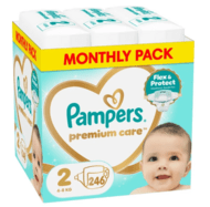 PAMPERS autiņbiksītes Premium Care Monthly, 2 izmērs, 4-8kg, 156 vnt., 80883541
