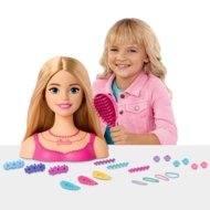 BARBIE lelle matu veidošanas galva gaišmate, HMD88