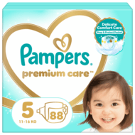 PAMPERS Premium Care autiņbiksītes 5.izmērs, 88gab., 11kg-18kg, 81737572