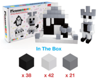 PICASSO TILES Magnētiskais konstruktors magnētiskais kubu puzlis 101 detaļa, PMC101