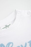 COCCODRILLO t-krekls ar īsam piedurknēm, balti,