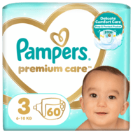 PAMPERS autiņbiksītes Premium Care 3 izmērs 6-10kg 60 gab. 81765772