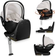 LIONELO autokrēsls ar ISOFIX pamatni MOXIE I-SIZE, Beige sand, 40-87 cm.