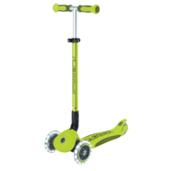 GLOBBER skrejritenis Go Up Deluxe Flash Lights, laima zaļš, 748-606