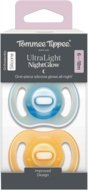 TOMMEE TIPPEE silikona māneklīši NIGHT GLOW ULTRALIGHT, 6-18 m., 2 gab., 433805