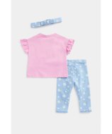 MOTHERCARE t-krekls ar īsam piedurknēm, legini + galvas saite, EC048