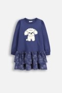 COCCODRILLO kleita FROSTING PUDDLE GIRL KIDS, zils, cm