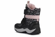 GEOX ziemas zābaki, melni/rozā, J04CFB-0NFMN-C0618