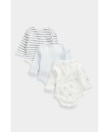 MOTHERCARE bodijs ar garām piedurknēm, 3 gab., CB279