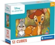 CLEMENTONI puzle Disney Classics, 12 kubi, 41196