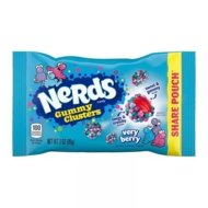 NERDS košļājamās konfektes GUMMY CLUSTERS VERY BERRY, 45 g., AMER1428