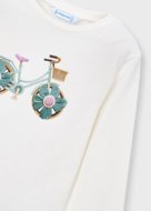 MAYORAL t-krekls ar garām piedurknēm, natural, 3.019-12, 98  cm