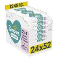 PAMPERS Mitrās salvetes Sensitive, 24x52 gab, 81774133