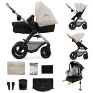 KINDERKRAFT universālie ratiņi MOOV 2 4in1 AIR, moonlight grey, KSMOOV02GRY4000