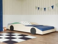 BENLEMI bērnu gulta-auto DRIFTY, 80x160 cm., Orange/Black, JP-0061/80X160-ORA