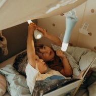 KIDYWOLF daudzfunkcionāls lukturītis, rozā, FLASHLIGHT-NU