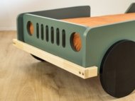 BENLEMI bērnu gulta-džips BEEP, 80x160 cm., Sage green, JP-0063/80X160-SAL