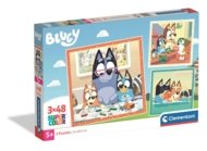 CLEMENTONI puzle Bluey, 3x48 gab., 25003