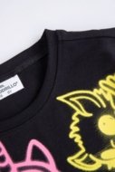 COCCODRILLO t-krekls RAVE GIRL KIDS, melns, cm