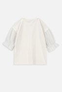 COCCODRILLO blūze ar īsam piedurknēm ELEGANT JUNIOR GIRL, ecru, ZC3143103EJG-003-164, 164cm