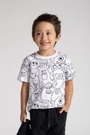 MOKIDA t-krekls MOKIDA COLLECTION BOY, balti, ZM5143206MCB-001-128, 128 cm