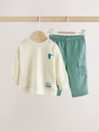 NEXT t-krekls ar garām piedurknēm + bikses, W60312, cm