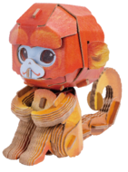 MAKEBUG 3D papīra puzle Golden Monkey, MB-D-0043